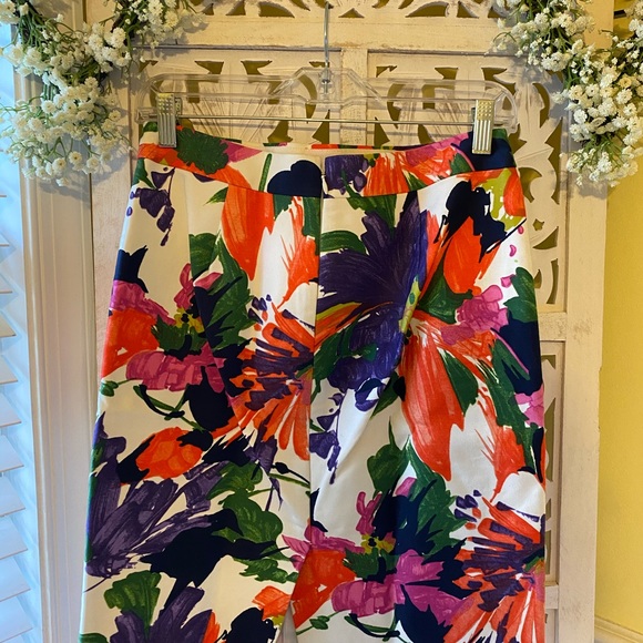 Excellent condition 💕 J Crew floral skirt Sz0 - Picture 2 of 8